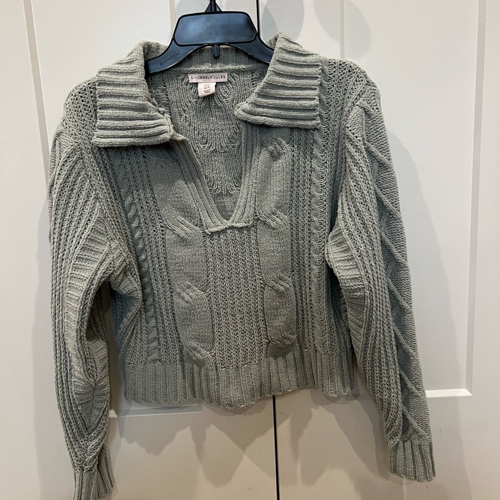Women’s cropped sweater - Picture 3 of 4